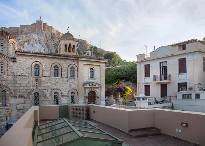 Tripodon Plaka In The Shade Of Acropolis By Ghh